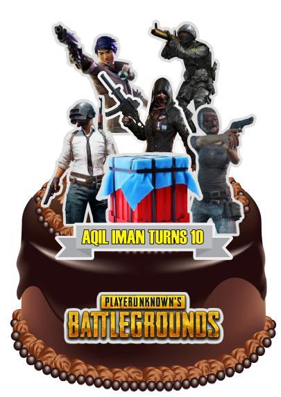 PUBG cake topper for cake decorations | Shopee Malaysia