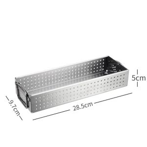 DFYER56 Quality Large Stainless Steel Household Cutlery Draining Kitchen Supplies Cutlery Box Chopstick Holder Flatware Storage Case
