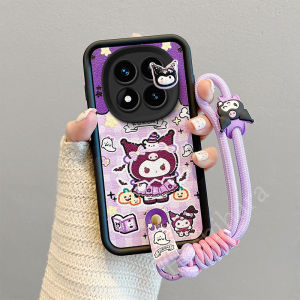 Cute Cartoon Casing Redmi A5 14C 13C Note 14 Pro + Plus POCO C71 F7 Pro Ultra C75 C65 4G 5G Phone Case New Design Kuromi Capybara Butter Bear Leather Lens Protection Silicone Shockproof Soft Cover with Lanyard