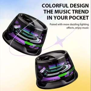 [ BorongPro ] G200 Magnetic Suction Wireless Bluetooth V5.3 Speaker / RGB LED Light / Waterproof