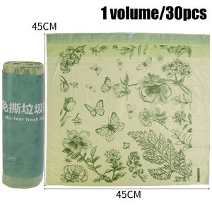 Scented Drawstring Trash Bags Thickened Large Disposable Garbage Bags with Handles for Kitchen and Bathroom Use