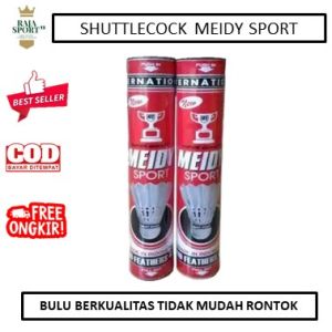 KOK BULUTANGKIS MEIDY MERAH ISI 12 - SHUTTLECOCK BADMINTON - KOK BADMINTON - KOK BULUTANGKIS MEIDY ISI 12 BAGUS MURAH