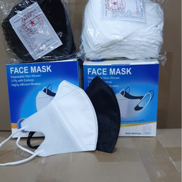 Masker Duckbill Face Mask 3ply / Face Mask 1box Isi 50pcs, 25 Pcs Dan ...