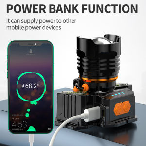 SENTER KEPALA LED A31 LASER 70W - MULTIFUNGSI - SUPER TERANG - Z00M - JARAK JAUH - SENSOR - POWERBANK - TYPE-C