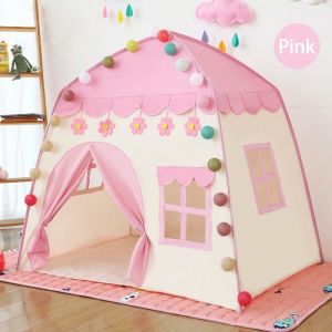 Tent for Kids Girls Foldable Castle Play House Oxford Cloth Play Tent Indoor Outdoor Playhouse Portable Game House for Children