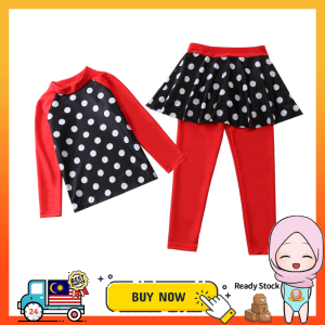 Unicorn Baby Swimming Suit Kids Girl 2 Piece Swimsuit Muslimah Swimwear | Kanak Kanak Baju Renang Budak Perempuan