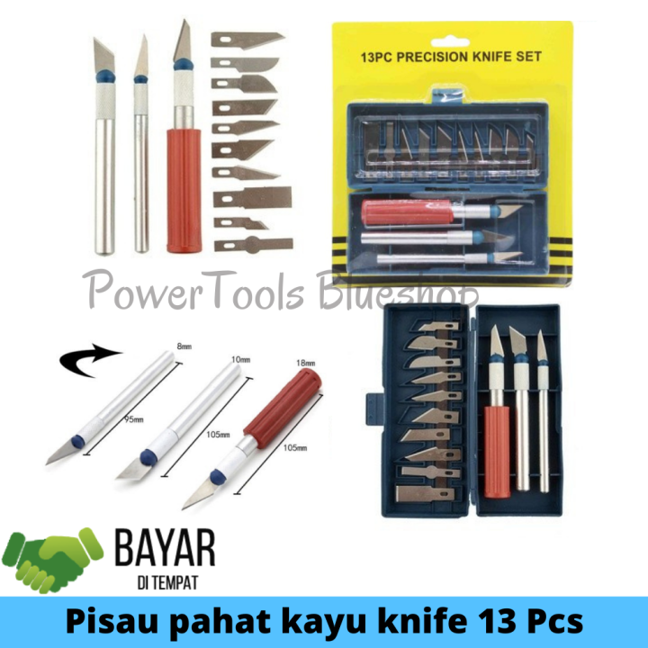 Pisau Ukir Pahat Kayu Set Hobby Knife Set 13 Pcs Pisau Ukir Kayu Murah Pisau Ukir Pisau Ukir 