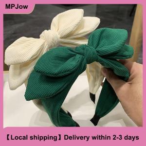 【Local shipping】 Beautiful New Big Bow Rabbit Ear Headwear For Women Headband Girls Vintage Bow Hair Bands Wide Hoop Hairband Hair Accessories