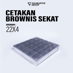 Loyang brownies sekat premium - loyang bronis - loyang brownis sekat cetakan kue sekat 20 22 26