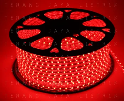 LAMPU LED STRIP 20 25 30 METER GRATIS 2 SOKET (SOKET SUDAH TERPASANG) / LAMPU SELANG 5050 AC 220V