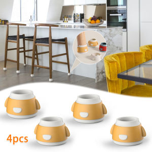 4pcs/set Table Chair Leg Protective Cover Silicone Cap Pad Furniture Table Feet Cover Floor Non-slip Table Chair Foot Covers