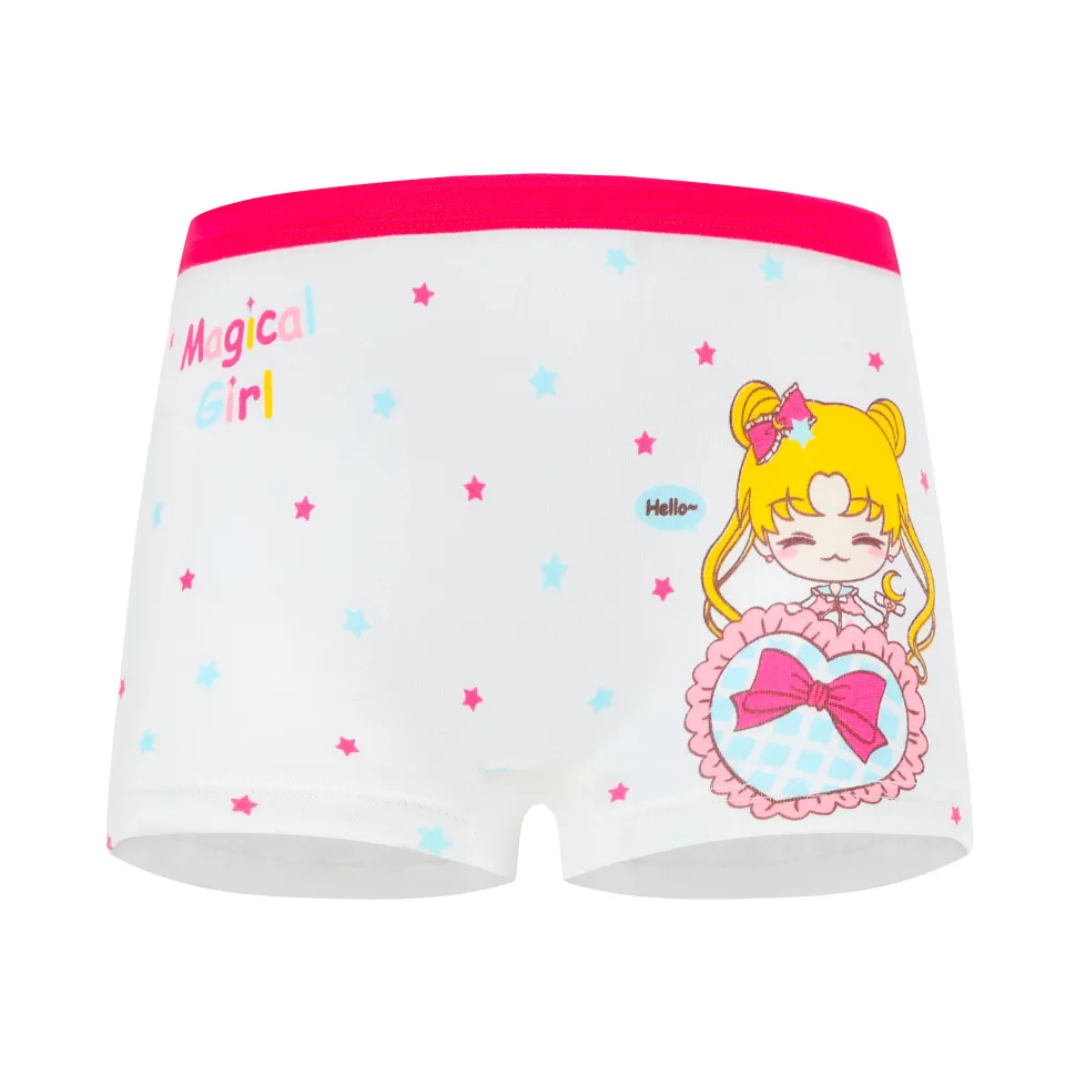 Panties 4 Pcs/lot Cotton Shorts Boys Girls Underwear Kids Boxer Briefs  Cartoon Pattern Soft Children's Comfort