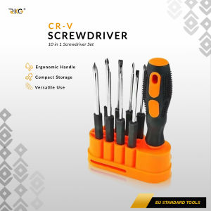 Obeng Set 10 In 1 Multifungsi Rumah Tangga Screwdriver
