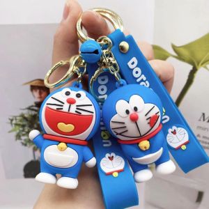 Kawaii Doraemon Keychain Cute Doll Pendant Anime Figures Tinker Bell Cat  Robot Cat Fashion Keychain Bag Keyring Pendant Birthday Gifts