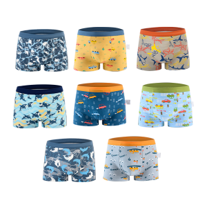 【พร้อมส่งจากกรุงเทพ】🚀กางเกงในเด็กชาย 8 ตัว นุ่มนวล 3D ตัดทรง ลายรถ ลายการ์ตูน 2-12 ปี 🔥