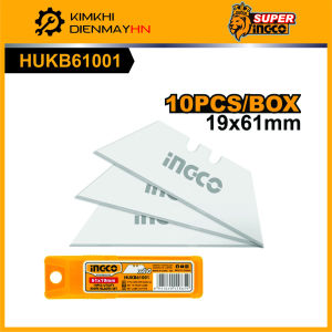 Lưỡi dao dự phòng INGCO HUKB61001 Bộ 10 cái 61X19mm (dùng cho dao rọc giấy cao cấp INGCO HUK6128)