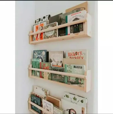 Rak Buku Serbaguna Bahan Kayu Minimalis / Rak buku kayu / Rak bumbu Serbaguna / rak kayu minimalis / rak dapur