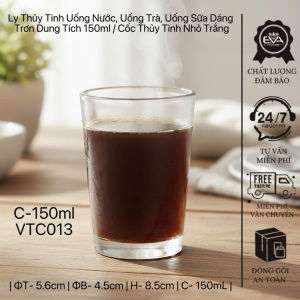 Set 6 Ly Uống Trà – Cà Phê Espresso Thủy Tinh Trong Suốt 70ml