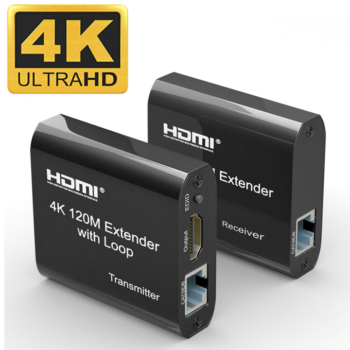 4K HDMI extender cat5 60M 120M HDMI extender audio Kit over