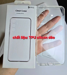 Ốp Lưng Trong Suốt Samsung Galaxy A35 Chính Hãng Chất Liệu TPU Silicon Dẻo Bảo Vệ Màn Hình Chống Trầy
