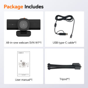 SVBONY W1เว็บแคม2K/30fps สำหรับ PCเว็บแคม HD เต็มรูปแบบสำหรับแล็ปท็อปการปรับแสงน้อยการลดเสียงรบกวนดิจิตอล3Dไมโครโฟนไอ-ตัดเสียงรบกวนแบบคู่สำหรับซูมเซสชันและการสนทนาทางวิดีโอ