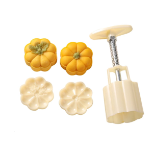 Cookie Stamps Pumpkins Shape Mooncake Mold Hand-Pressure Moon Cake Makers DIY Pastry Baking Tool for MidAutumn Festival
