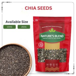 Chia Seeds Premium High Fiber Omega Superfood for Smoothies & Oatmeal