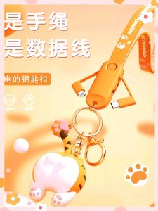Lanyard Keychain Data Cable 3in1 / Cable Data iphone dan micro