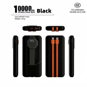 CCC QR Code 20000 mAh  Fast Charging 22.5W LED Display With Built-in Cable Charger for All Phone