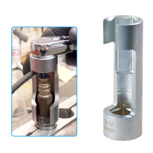 LEI 17 19mmDiesel Fuel Injector Pipe Hexagonal Opening Removal Sleeve Oxygen Sensor Wrench Pipe Sleeve Workshop Equipment Hand Tools