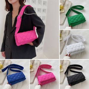 WCYC Winter Warm Winter Cotton Padded Large Capacity Underarm Bag Shoulder Bags Quilted Tote Puffy Handbags