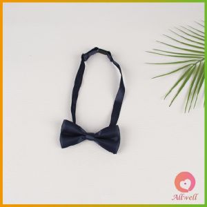 AW โบว์หูกระต่ายเด็ก ปรับความยาวสายได้ ผ้าซาติน 2 ชั้น Kids Bow