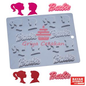 Griya Cetakan Coklat Fondant Permen Jelly Puding Karakter Boneka Remaja Putri Dan Partner 12 Cav Plastik