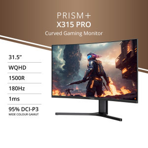 PRISM+ X315 PRO | 31.5" WQHD 180Hz Curved Gaming Monitor