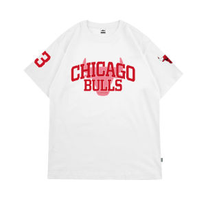 420Father Kaos Pria Chicago Bulls Red White Cotton 24s