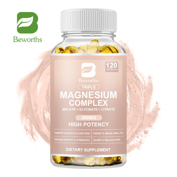 BEWORTHS Triple Magnesium Complex Capsules 300mg of Magnesium Glycinate