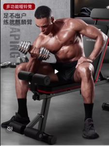 Gym Chair Training Equipment Abdominal Training Bench Home Gym Exerciser Gym Training Bench Workout Foldable Multifunctional Fitness Indoor Mens Weight Loss Dumbbell Bench 腹肌