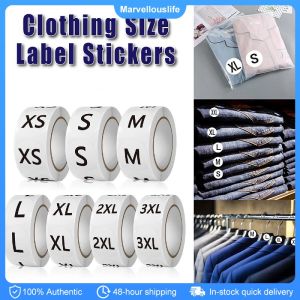 500pcs Self-Adhesive Clothing Size Sticker S/M/L Clothing Size Labels for Home Organization Office Storage