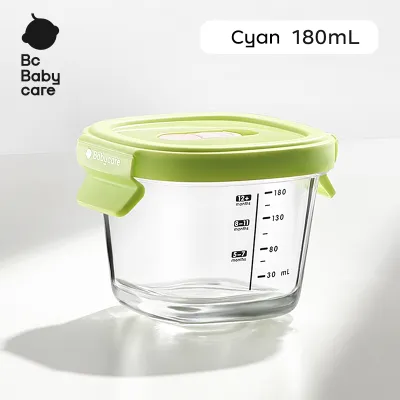 Bc Babycare Baby Food Box Glass Baby Food Preservation Tool Portable Leak proof Steaming and Freezing Storage