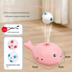 Whale Floating Ball Toys Cartoon Electric Cat Toy Ball Cute Interactive Children Toy Pet Supplies