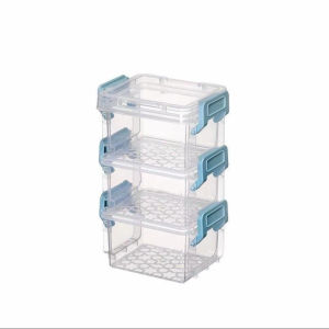 [COD] 3Pcs Cute Mini Stackable Storage Box with Lid Dustproof Cosmetic Desk Organizer