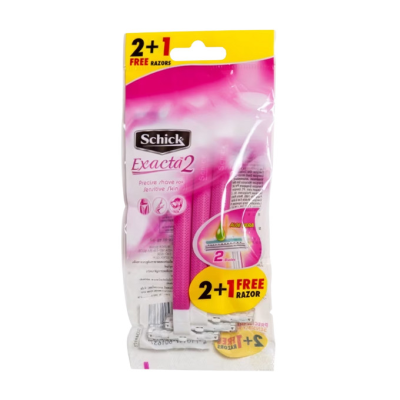 Hàng tặng không bán - PC Gift - BỘ 3 DAO CẠO SCHICK HỒNG