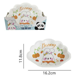 Disposable Cartoon Oil Resistant Fruit Plate /cartoon-themed bone dishes