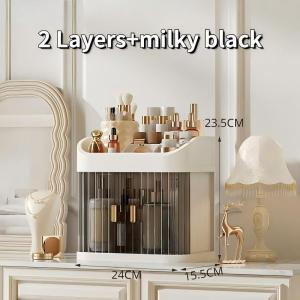 Large capacity dust-proof makeup push-pull storage box desktop beauty cosmetics storage box