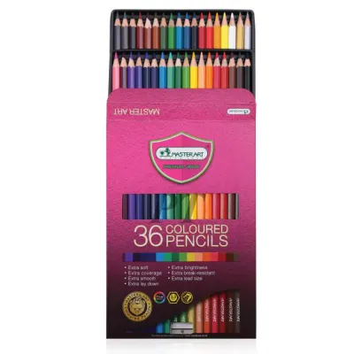 Master Art มาสเตอร์อาร์ต ดินสอสี สีไม้ 36 แท่ง 36 สี รุ่นมาสเตอร์ซีรี่ย์(MASTER SERIES)