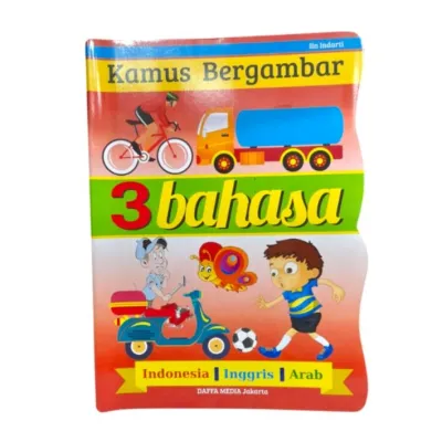 Kamus Bergambar 3 Bahasa Inggris - Indonesia - Arab Daffa Media