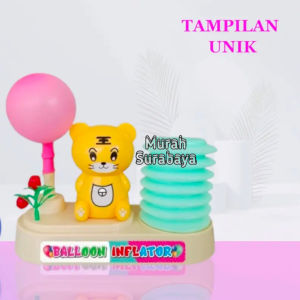 Mainan Pompa Balon Viral Set Lengkap Dengan Balonnya BU 07 | Mainan Anak Anak Tiup Balon Lebih Mudah Dan Simple | Balon Inflator Bentuk Animal Yang Lucu Dan Menggemaskan | Mainan Edukatif Pompa Balon Motif