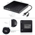 External DVD USB 3.0 ดีวีดี พกพา อ่านเขียน CD/DVD-RW ส่งข้อมูลเต็มสปีดด้วย USB 3.0 DVD ภายนอก External DVD-RW type c สำหรับ แบบพกพา External DVD-RW. 