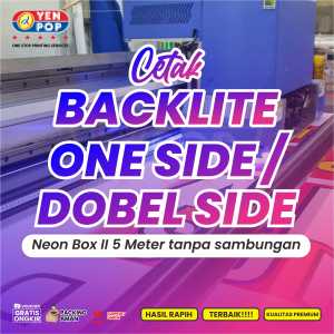 Cetak Spanduk / Banner Bahan Tebal Backlite / Backlight 610 gsm Murah Cepat Berkualitas