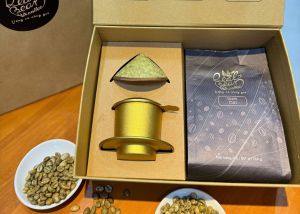 MẪU MỚI - Quà Tặng Cà Phê 20/11 Thầy Cô | Cà Phê 250g & Phin Nhôm & Nón Lá | REAL BEAN COFFEE